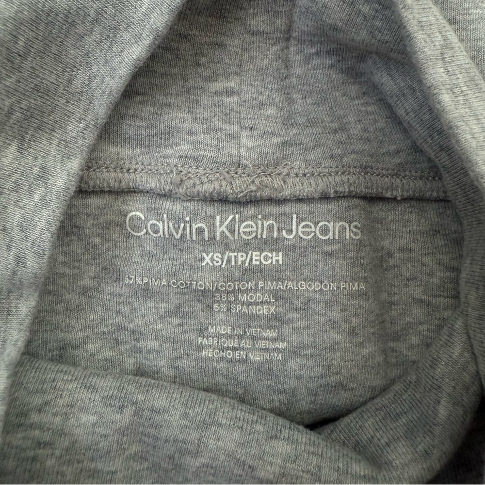 Women’s Calvin Klein Jeans Mock Neck Sleeveless Bodysuit Basic Base Layer XS - Picture 11 of 14